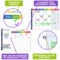 QUOKKA Magnetic Chore Chart for Adults and Multiple Kids - Routine Chart Board for Family Calendar | Weekly Tasks | Montly Planner | Daily Notes | - Behavior Reward Dry Erase Schedule | Family Calendar
